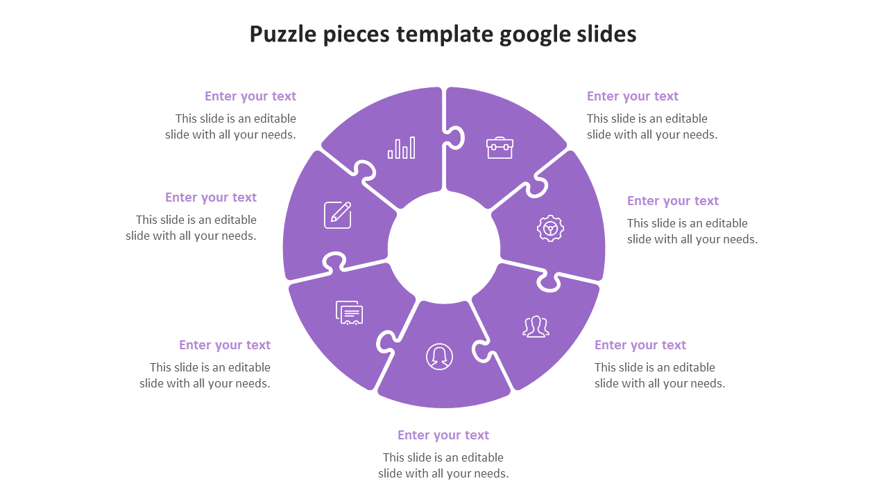 Free - Amazing Puzzle Pieces Template Google Slides